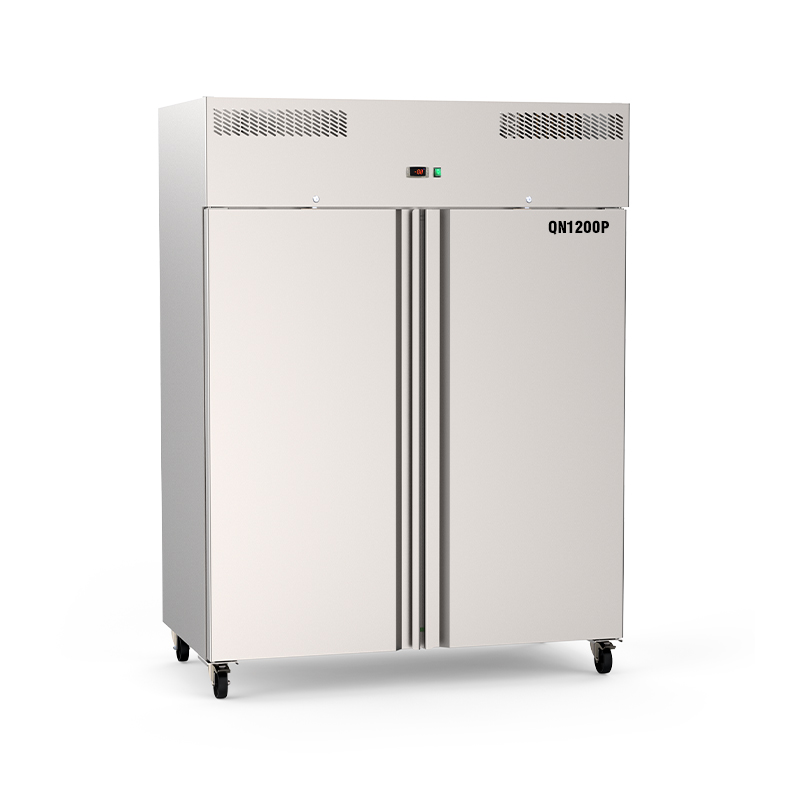 How do vertical refrigerators prevent condensation in high humidity environments?