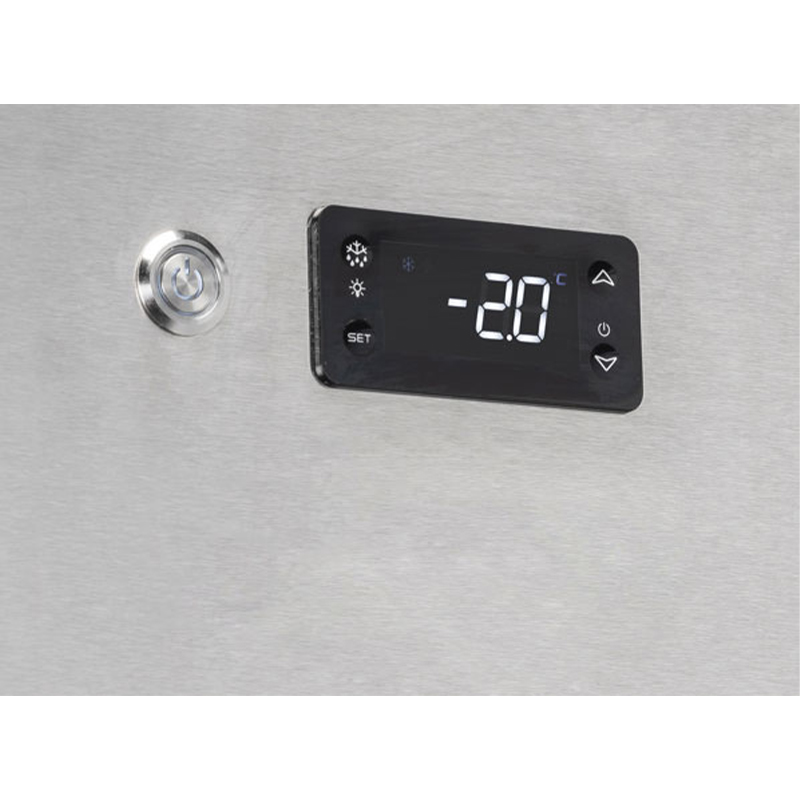 How can the double door balancing hinges of a stainless steel vertical refrigerator ensure smooth and stable door opening and closing?